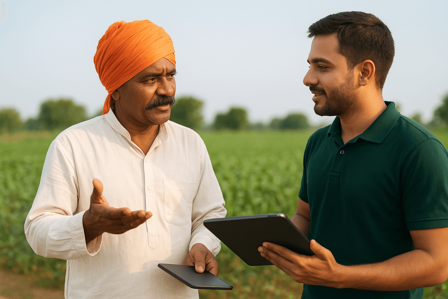 Supplier connecting with farmers through MahaAgri.AI – Smart Agriculture Partnership Supplier connecting with farmers through MahaAgri.AI digital agriculture platform